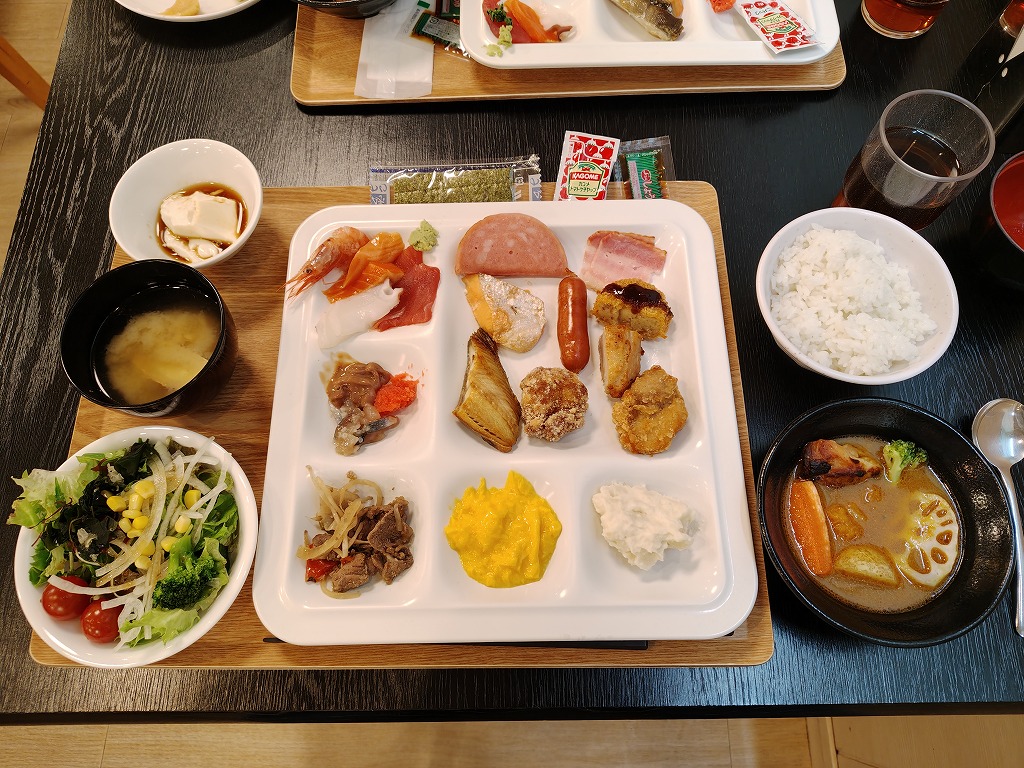 アパホテル（札幌すすきの駅前）の朝食ビュッフェ