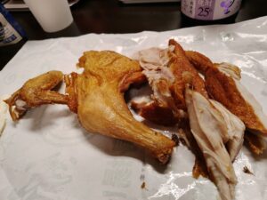 若鶏時代 なると 若鶏半身揚げ 解体
