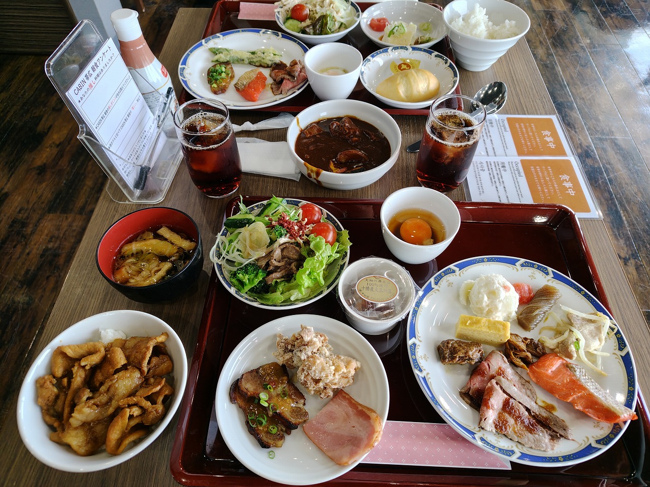 プレミアホテルCABIN帯広の朝食ビュッフェ 1